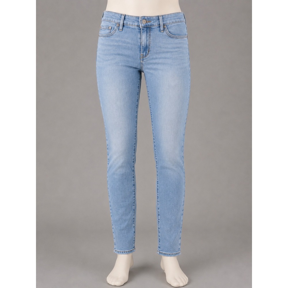 Levis‎ 711 Skinny Jeans Womens 8 Short W29 L28 Light Wash Mid Rise Denim